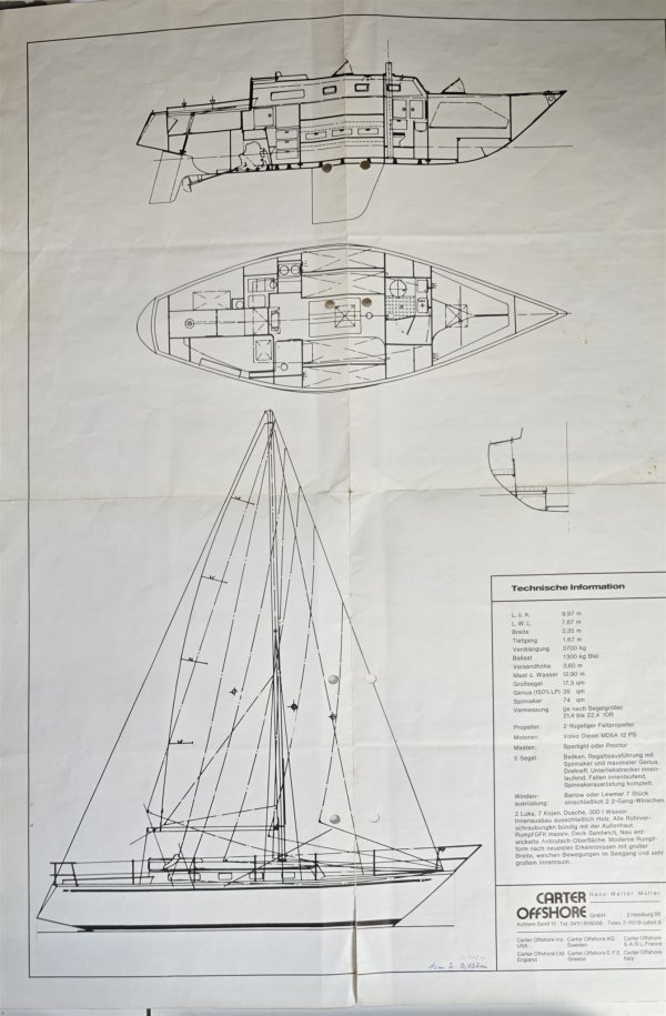 Olympia Yachts Carter 33 · 1973 · Almanya